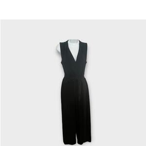 Shelby Nites Navy Jumpsuit w/Shorts w/ Open At Legs Sparkle Material & Sash  12
